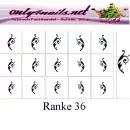 Airbrush Schablone Ranke 36