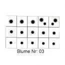 Airbrush Schablone Blume 03