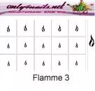 Nailart Schablone 15er Karte Flamme 3