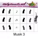 Nailart Schablone 15er Karte Musik 3