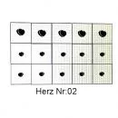 Airbrush Schablone Herz 02