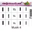 Airbrush Schablone Musik 4