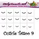 Airbrush Schablone Cuticle Tattoo 9