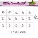 Airbrush Schablone True Love
