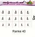 Airbrush Schablone Ranke 40
