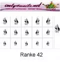 Airbrush Schablone Ranke 42