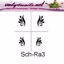 Airbrush Schablone Schmuck Ranke 3