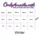 Airbrush Schablone Winter