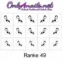 Airbrush Schablone Nailart Schablone Ranke 49