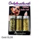 Nail Glitter Set Gold GL08