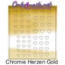 Chromie-Herzen-Gold