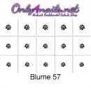 Airbrush Nailart Schablone 15er Karte Blume 57