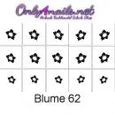 Airbrush Nailart Schablone 15er Karte Blume 62