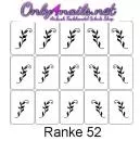 Airbrush Nailart Schablone Ranke 52