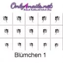Airbrush Schablone Blümchen 1