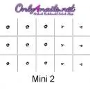 Nailart Schablone 15er Karte mini 2