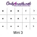 Nailart Schablone 15er Karte mini 3