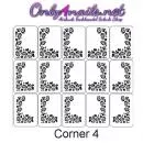 Airbrush Corner 4 Schablone 15er Karte