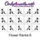 Airbrush Nailart Schablone Flower Ranke 6