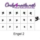 Airbrush Engel 2 Nailart Schablone