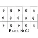 Nailart Schablone 15er Karte Blume 04