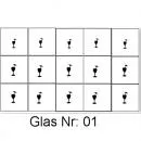 Nailart Schablone 15er Karte Glas 01