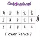 Airbrush Nailart Schablone Flower Ranke 7