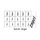 Nailart Schablone 15er Karte Schrift Engel