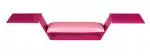 Armauflage aus Stahl für den Nageltisch Pink