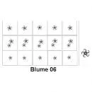 Nailart Schablone 15er Karte Blume 06