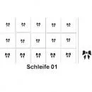 Nailart Schablone 15er Karte Schleife