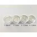 Weißes Glitterpulver Set