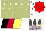 Airbrush Fußball Farbset mit Schablone