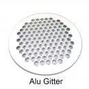Alu Gitter Rund weiss für Absaugung MaxiAir