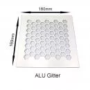 Alu Gitter Viereck weiss für Absaugung MaxiAir