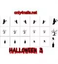 Nailart Schablone 15er Karte Halloween 3