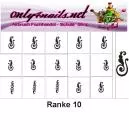 Nailart Schablone 15er Karte Ranke 10