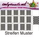 Nailart Schablone 15er Karte Streifen Muster