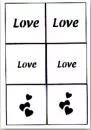 Airbrush Schablone Love 01