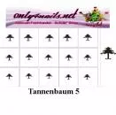 Nailart Schablone 15er Karte Tannenbaum 5