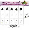 Nailart Schablone 15er Karte Pinguin 2