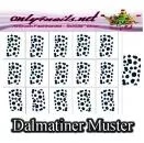 Dalmatiner Muster Schablone 15er Karte