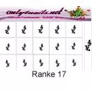 Nailart Schablone 15er Karte Ranke 17