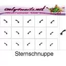 Nailart Schablone 15er Karte Sternschnuppe
