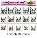 Airbrush Schablone French Blume 4