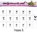 Nailart Schablone 15er Karte Hase 5