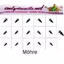 Airbrush Schablone Möhre