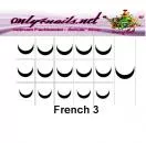 Nailart Schablone 15er Karte French 03