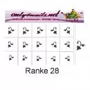 Airbrush Schablone Ranke 28