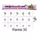 Airbrush Schablone Ranke 30
